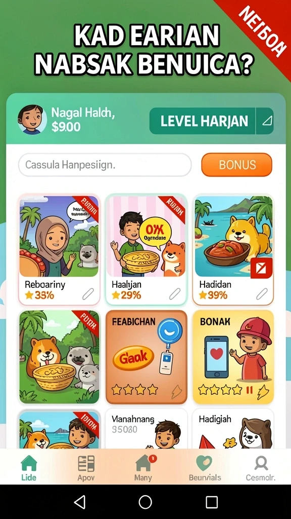 Tampilan antarmuka yang intuitif dan menarik.