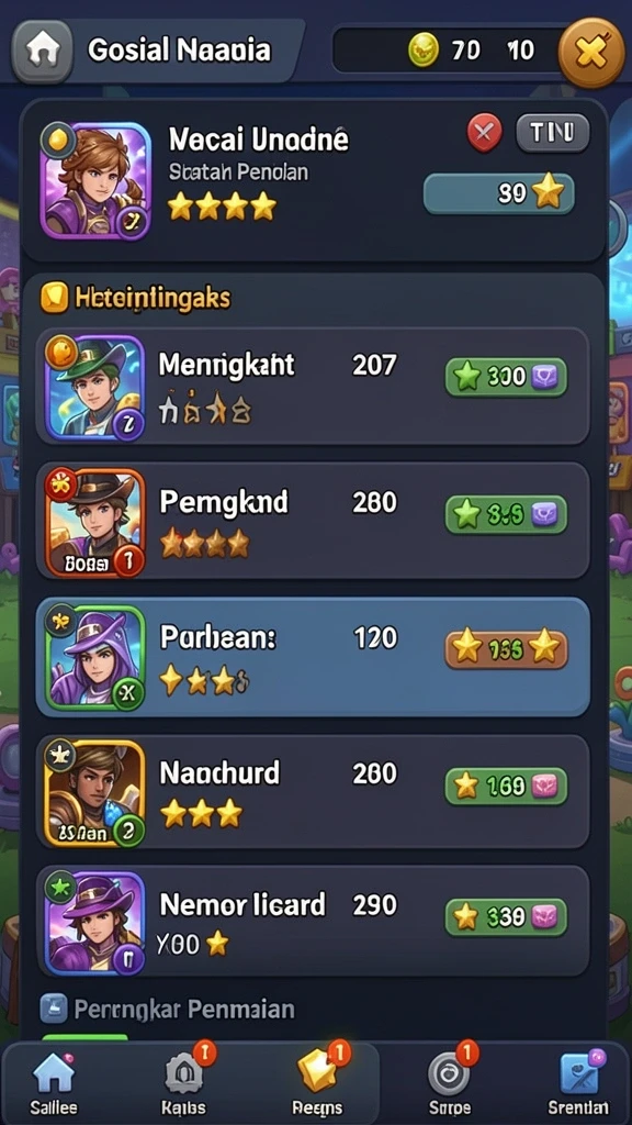 Beragam pilihan permainan slot yang menghibur.