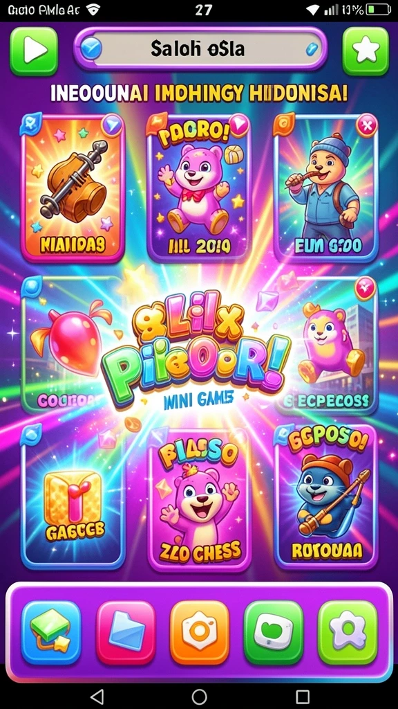 Screenshot menampilkan antarmuka permainan yang menarik.