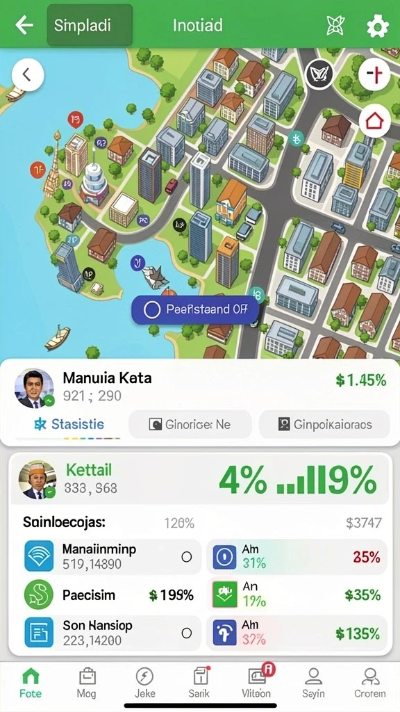 Fitur live chat untuk interaksi antar pemain.