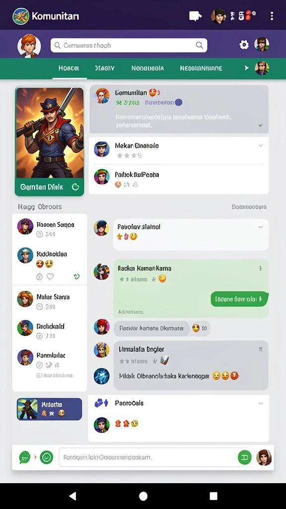 Screenshot menunjukkan fitur kustomisasi karakter yang menarik.