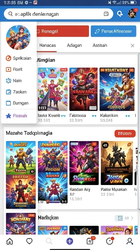 Tampilan antarmuka pengguna yang menarik dan intuitif.