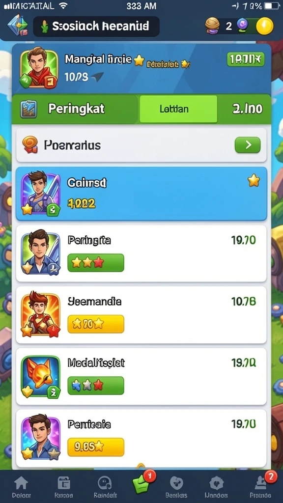Screenshot menampilkan fitur bonus yang menguntungkan.