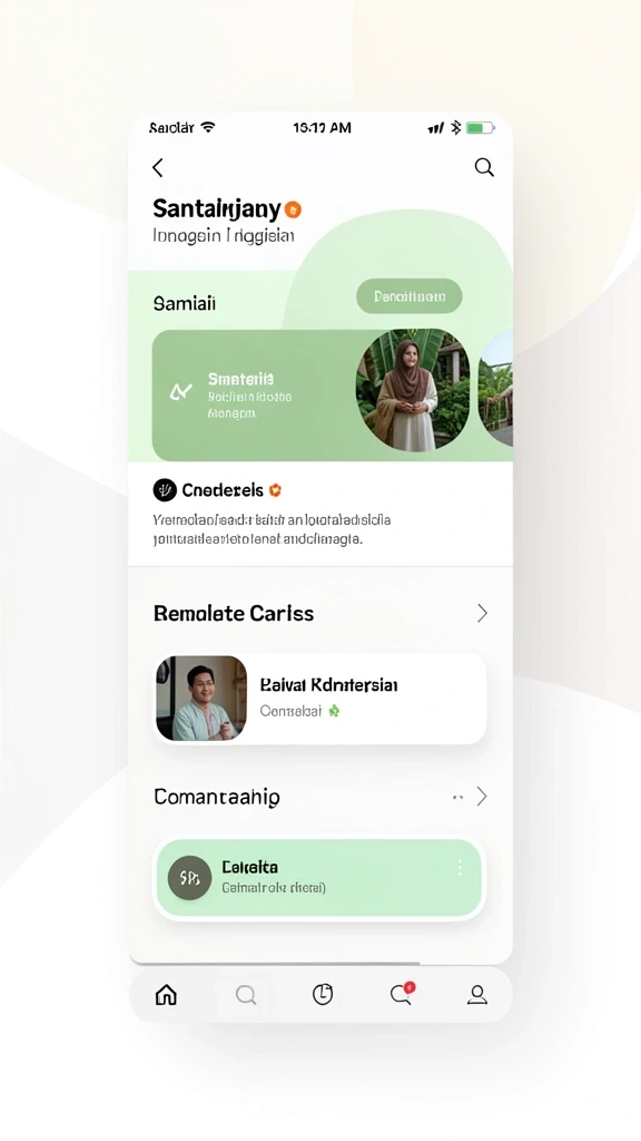 Tampilan antarmuka pengguna yang modern dan menarik.