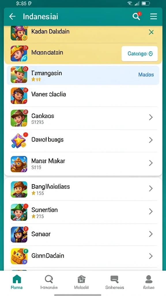 Screenshot menampilkan antarmuka permainan KOITOTO yang menarik.