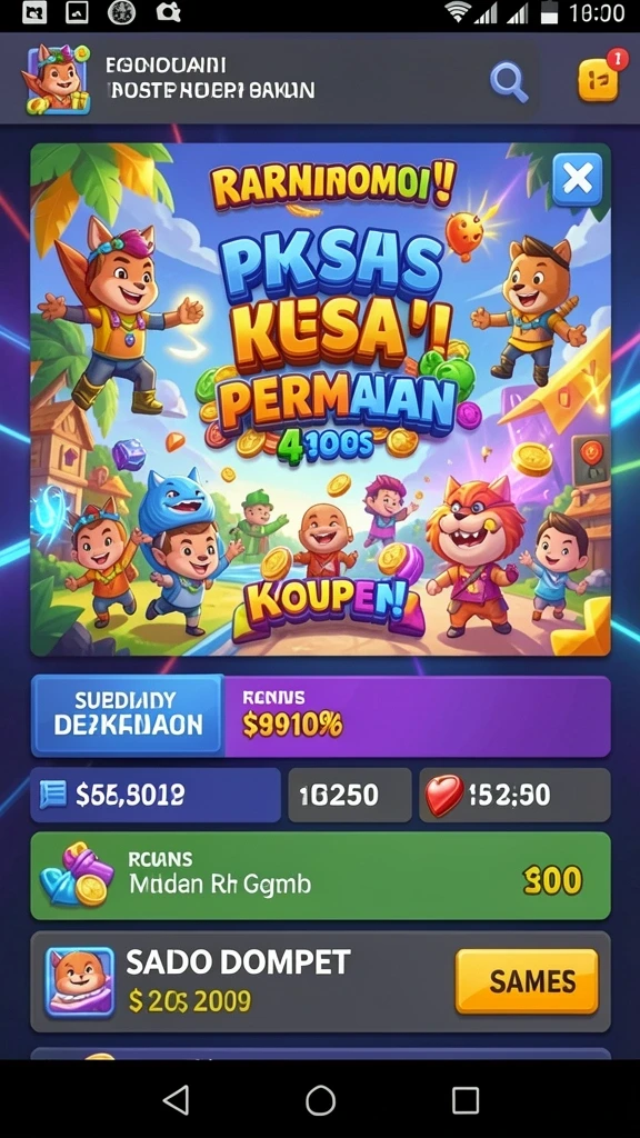 Tangkapan layar dari mode pertarungan multiplayer yang seru.