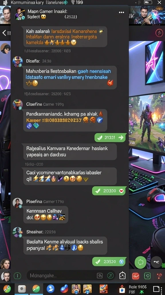 Sorotan dari fitur interaksi sosial di aplikasi.
