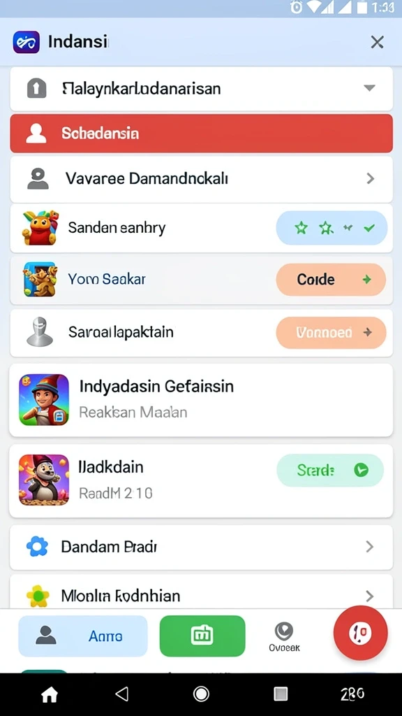 Tampilan awal yang menawan dan mudah diakses.