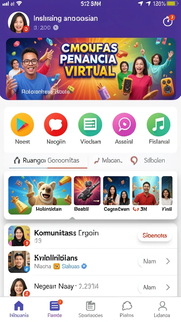 Tampilan awal aplikasi SPINLUCKY yang menarik perhatian.