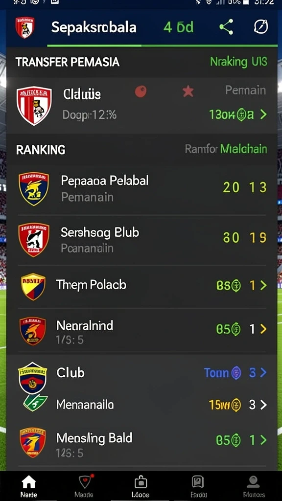 Tampilan antarmuka utama yang menarik dan responsif.